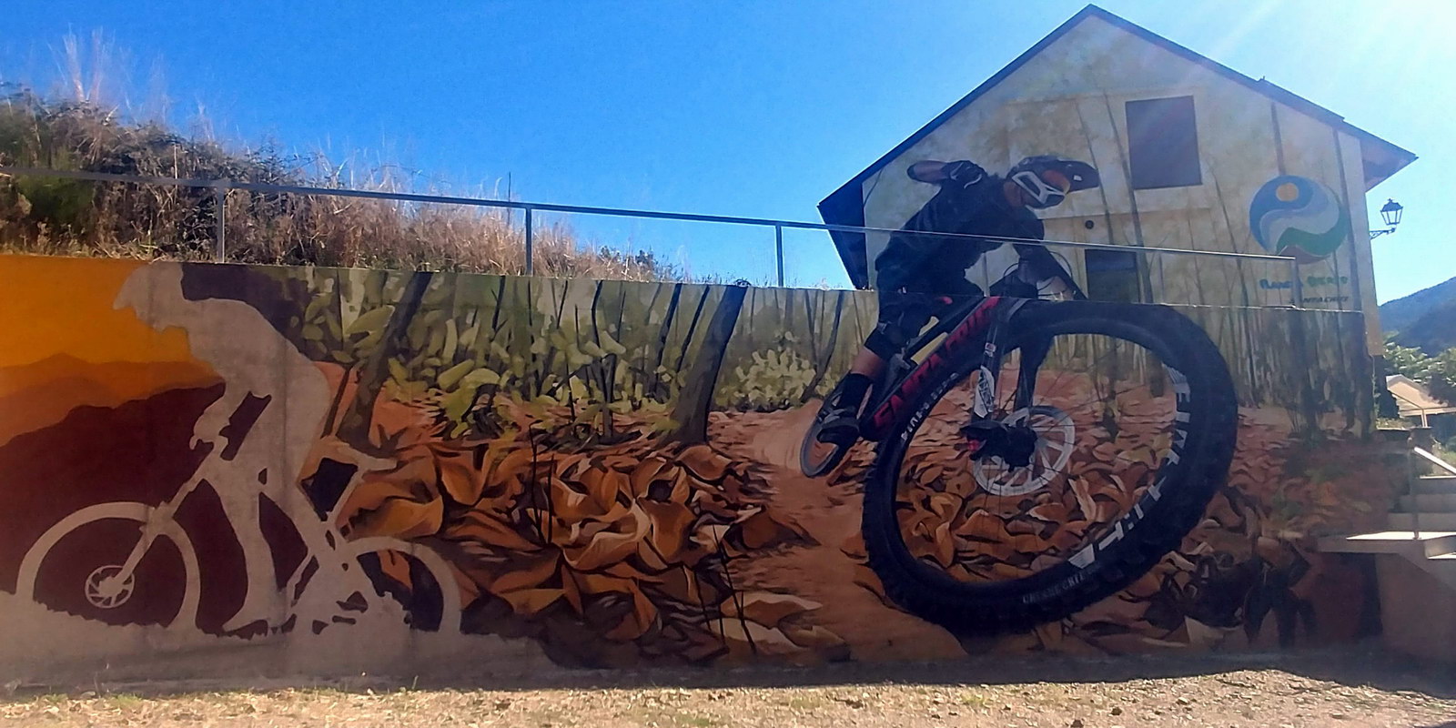 Ruta de grafitis en El Bierzo León en Pobladura de las Regueras