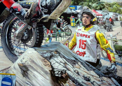 Grafiti Moto Trial en Pobladura de las Regueras | Ruta de los Grafitis en El Bierzo