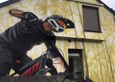 Grafiti de la Bicicleta Mountain Bike | Ruta de los Grafitis en El Bierzo | Pobladura de las Regueras