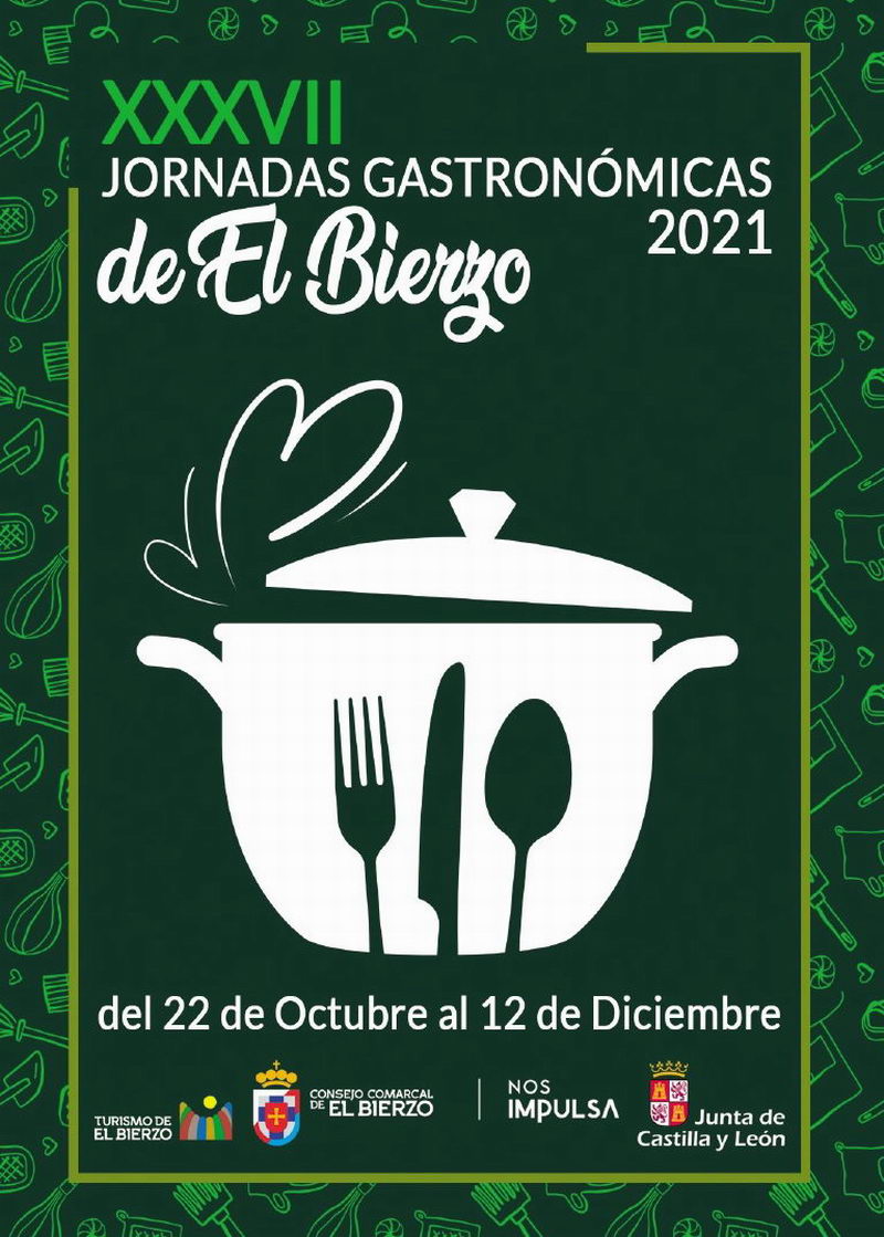 Cartel oficial | Jornadas Gastronómicas del Bierzo 2021